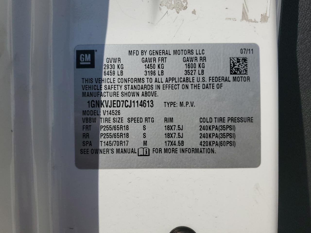 CHEVROLET TRAVERSE LT