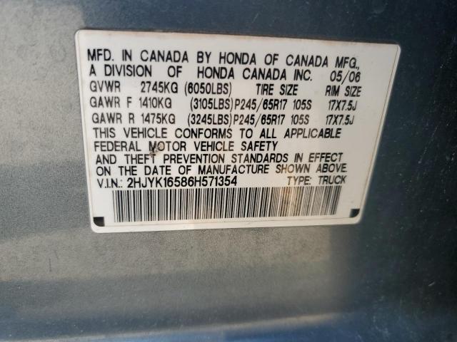 2006 HONDA RIDGELINE #3303727484