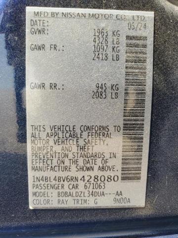 2024 NISSAN ALTIMA S 1N4BL4BV6RN428080