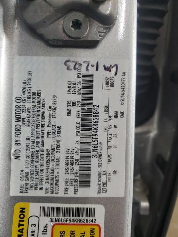 2019 LINCOLN MKZ RESERV 3LN6L5F94KR628842