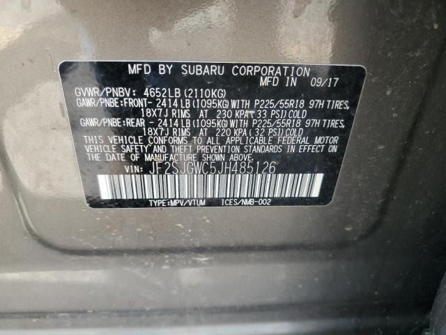2018 SUBARU FORESTER 2 - JF2SJGWC5JH485126