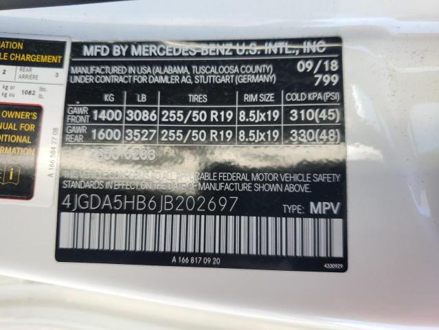 2018 MERCEDES-BENZ GLE 350 4M 4JGDA5HB6JB202697