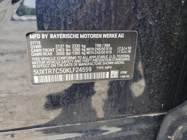 2019 BMW X3 SDRIVE3 5UXTR7C50KLF24559