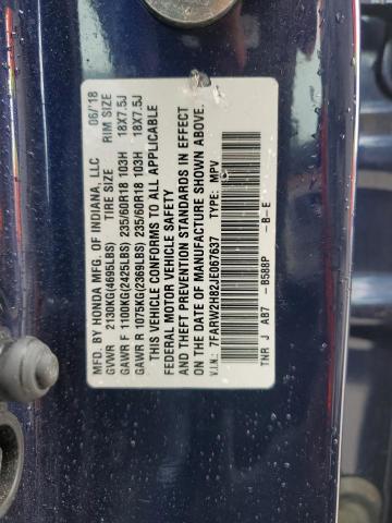 2018 HONDA CR-V EXL 7FARW2H82JE067637