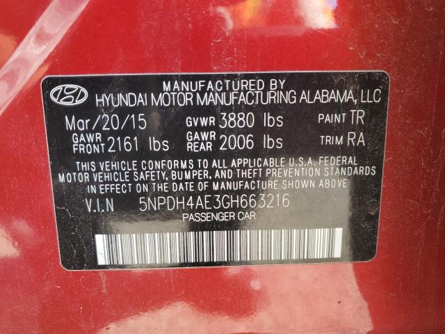 2016 HYUNDAI ELANTRA SE - 5NPDH4AE3GH663216