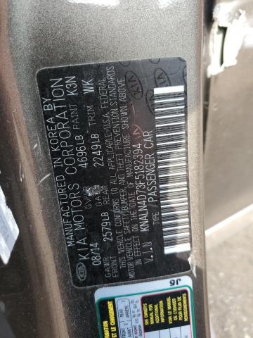 2015 KIA CADENZA PR KNALN4D73F5182394