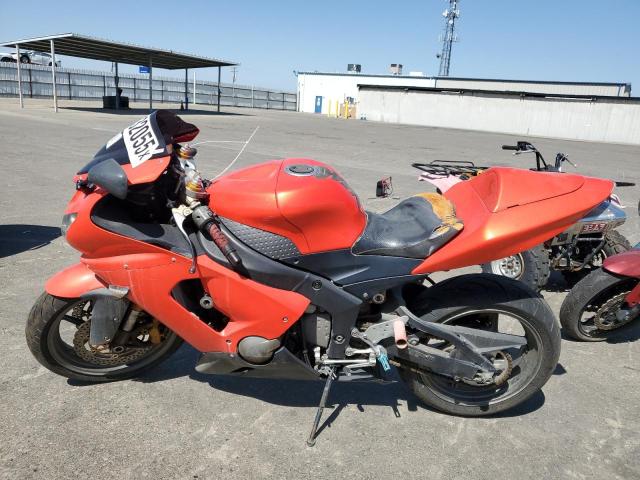KAWASAKI NINJA ZX 6 2005 orange racer gas JKBZXJC1X5A012449 photo #4
