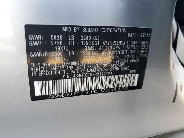2024 SUBARU OUTBACK ON 4S4BTGLD8R3112124