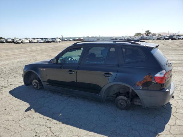 BMW X3 2.5I 2004 black  gas WBXPA73434WC38257 photo #3
