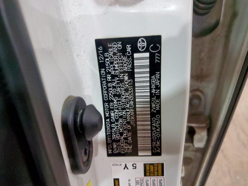 2017 TOYOTA PRIUS - JTDKARFU4H3533113