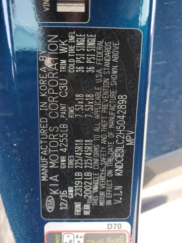 2017 KIA NIRO EX TO KNDCE3LC2H5042898