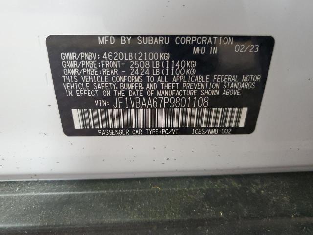 2023 SUBARU WRX JF1VBAA67P9801108