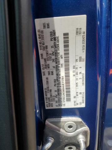 2017 FORD ESCAPE SE 1FMCU9G90HUE11781
