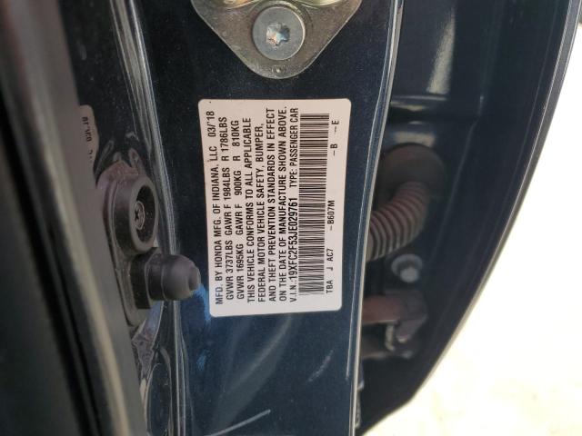 2018 HONDA CIVIC LX 19XFC2F53JE029761