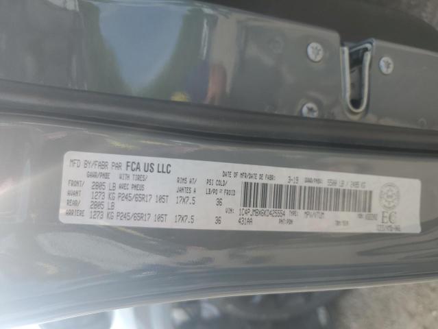 2019 JEEP CHEROKEE T 1C4PJMBX6KD425554