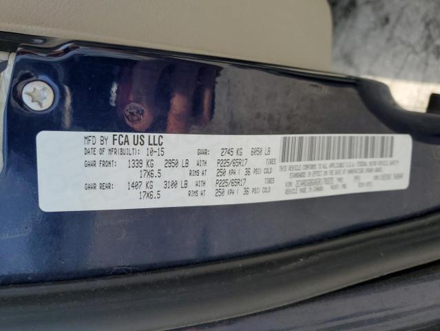 2016 DODGE GRAND CARAVAN SE 2C4RDGBG0GR178375
