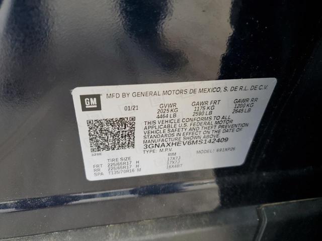 2021 CHEVROLET EQUINOX LS - 3GNAXHEV6MS142409