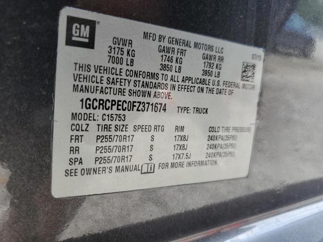 2015 CHEVROLET SILVERADO - 1GCRCPEC0FZ371674