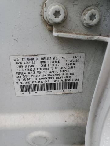 2016 ACURA ILX BASE W 19UDE2F34GA007247