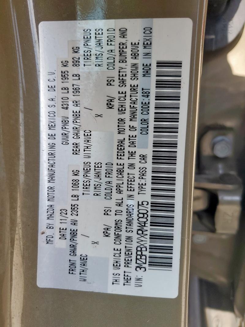 2024 MAZDA 3 CARBON T 3MZBPBXYXRM409075