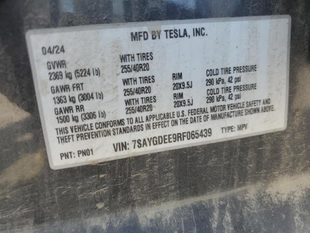 2024 TESLA MODEL Y - 7SAYGDEE9RF065439