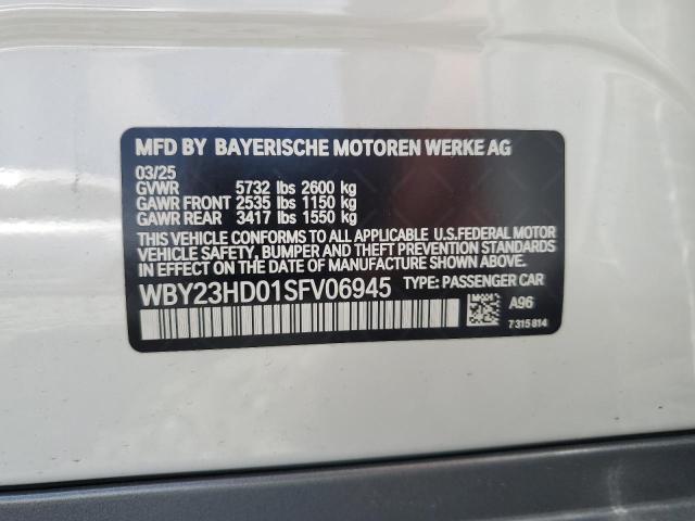 2025 BMW I4 EDRIVE WBY23HD01SFV06945