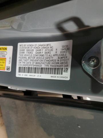 2025 HONDA CIVIC SPOR 2HGFE2F57SH589025