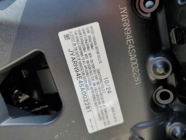 2025 YAMAHA MT09 JYARN94E4SA002281