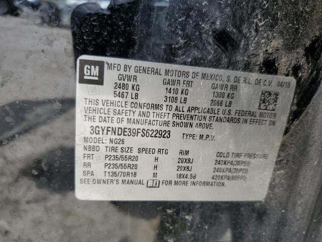 2015 CADILLAC SRX PREMIU 3GYFNDE39FS622923