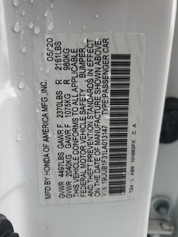 2020 ACURA TLX - 19UUB1F31LA013147
