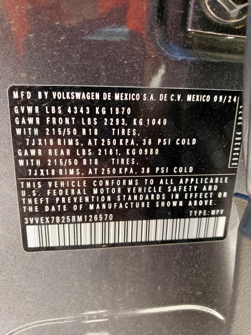 2024 VOLKSWAGEN TAOS SE 3VVEX7B25RM126570