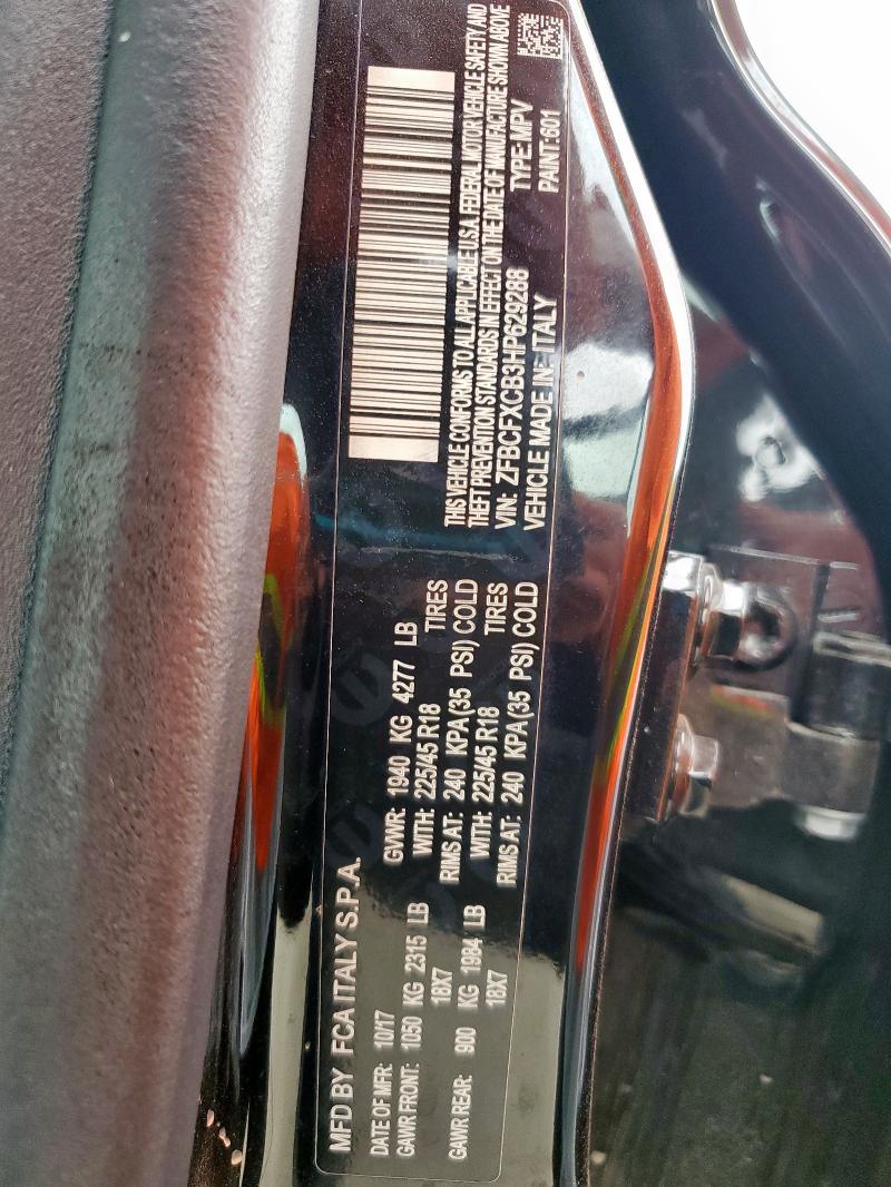 2017 FIAT 500X TREKK ZFBCFXCB3HP629288