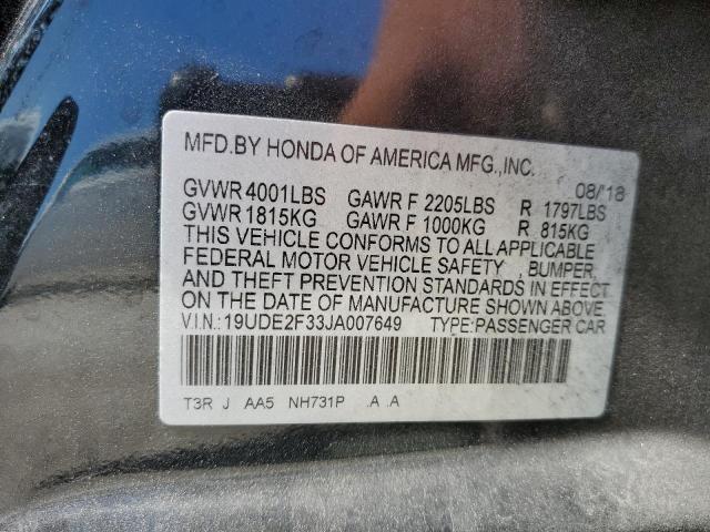 2018 ACURA ILX BASE W 19UDE2F33JA007649