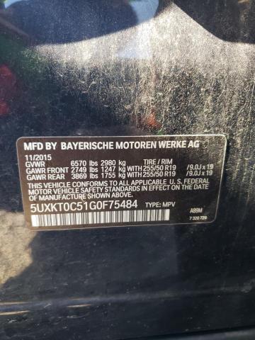 2016 BMW X5 XDR40E 5UXKT0C51G0F75484