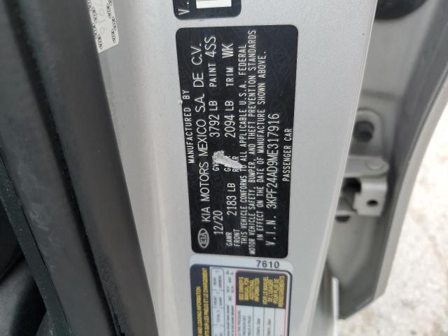 3KPF24AD9ME317916 2021 KIA FORTE