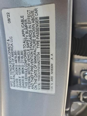 2022 HONDA ACCORD SPO 1HGCV1F41NA070754
