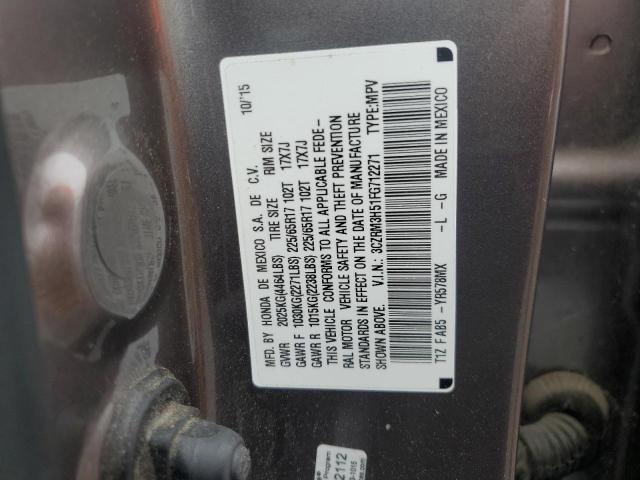 2015 HONDA CR-V EX #3237008501