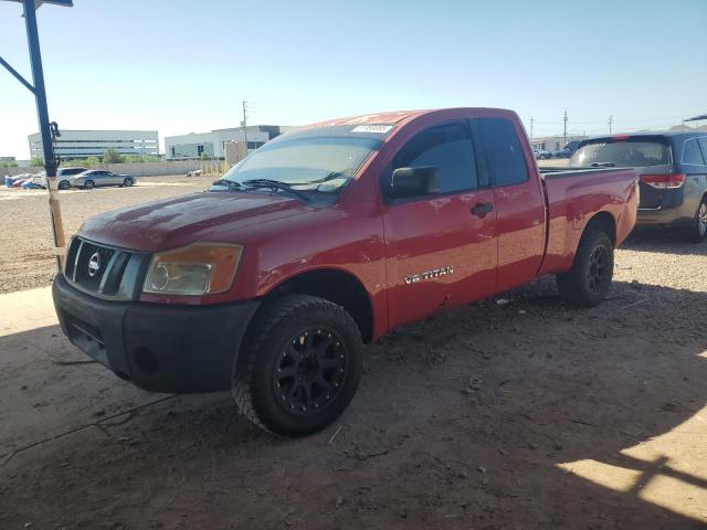 NISSAN TITAN XE 2008 red club cab gas 1N6AA06A68N313311 photo #1