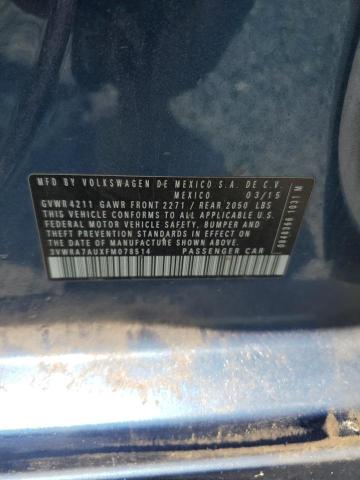 2015 VOLKSWAGEN GOLF TDI 3VWRA7AUXFM078514