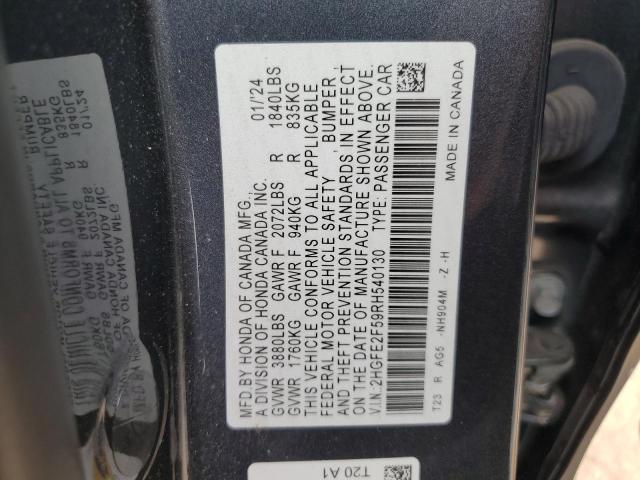 2024 HONDA CIVIC SPOR 2HGFE2F59RH540130