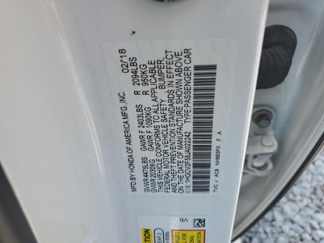 2018 HONDA ACCORD EXL - 1HGCV2F58JA022242