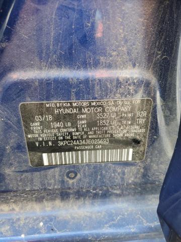 2018 HYUNDAI ACCENT SE 3KPC24A34JE025693