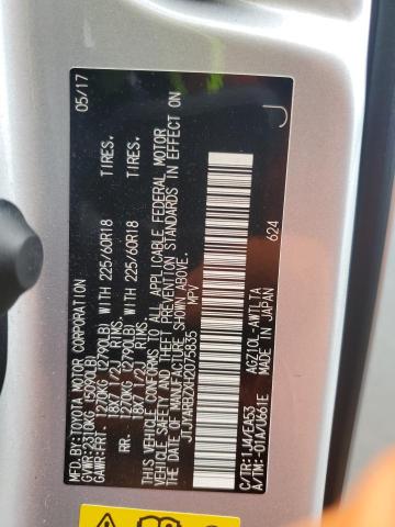2017 LEXUS NX 200T BA JTJYARBZXH2075835