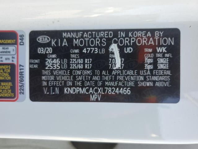 2020 KIA SPORTAGE L - KNDPMCACXL7824466
