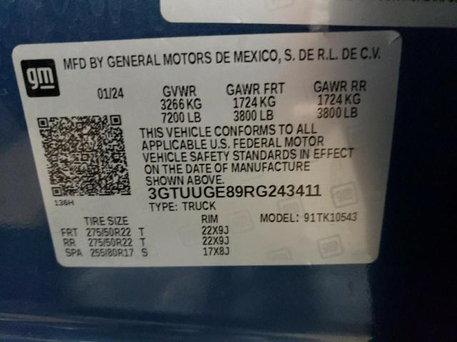 2024 GMC SIERRA K15 3GTUUGE89RG243411