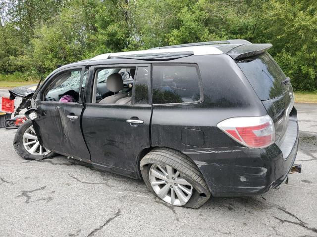 TOYOTA HIGHLANDER 2008 black  hybrid engine JTEEW41A882002982 photo #3
