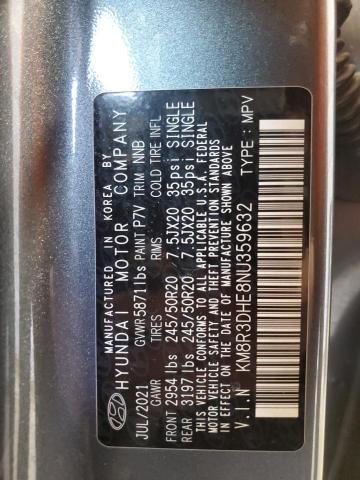 2022 HYUNDAI PALISADE S KM8R3DHE8NU359632