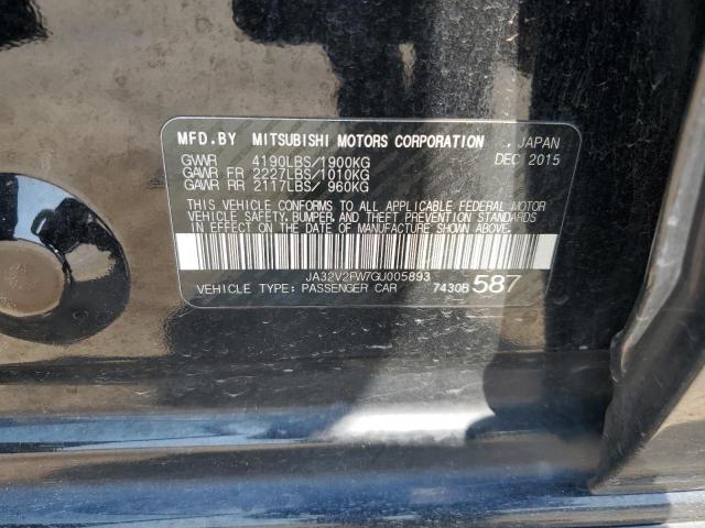 2016 MITSUBISHI LANCER ES JA32V2FW7GU005893
