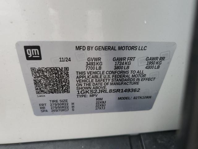2025 GMC YUKON XL D 1GKS2JRL8SR149362