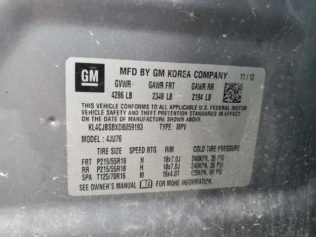 2013 BUICK ENCORE CON - KL4CJBSBXDB059193